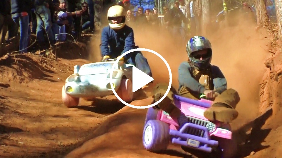 Extreme Downhill Barbie Jeep Racing Busted Knuckle Films